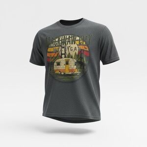 Mackinaw City Graphic Boys T-Shirt - Gray